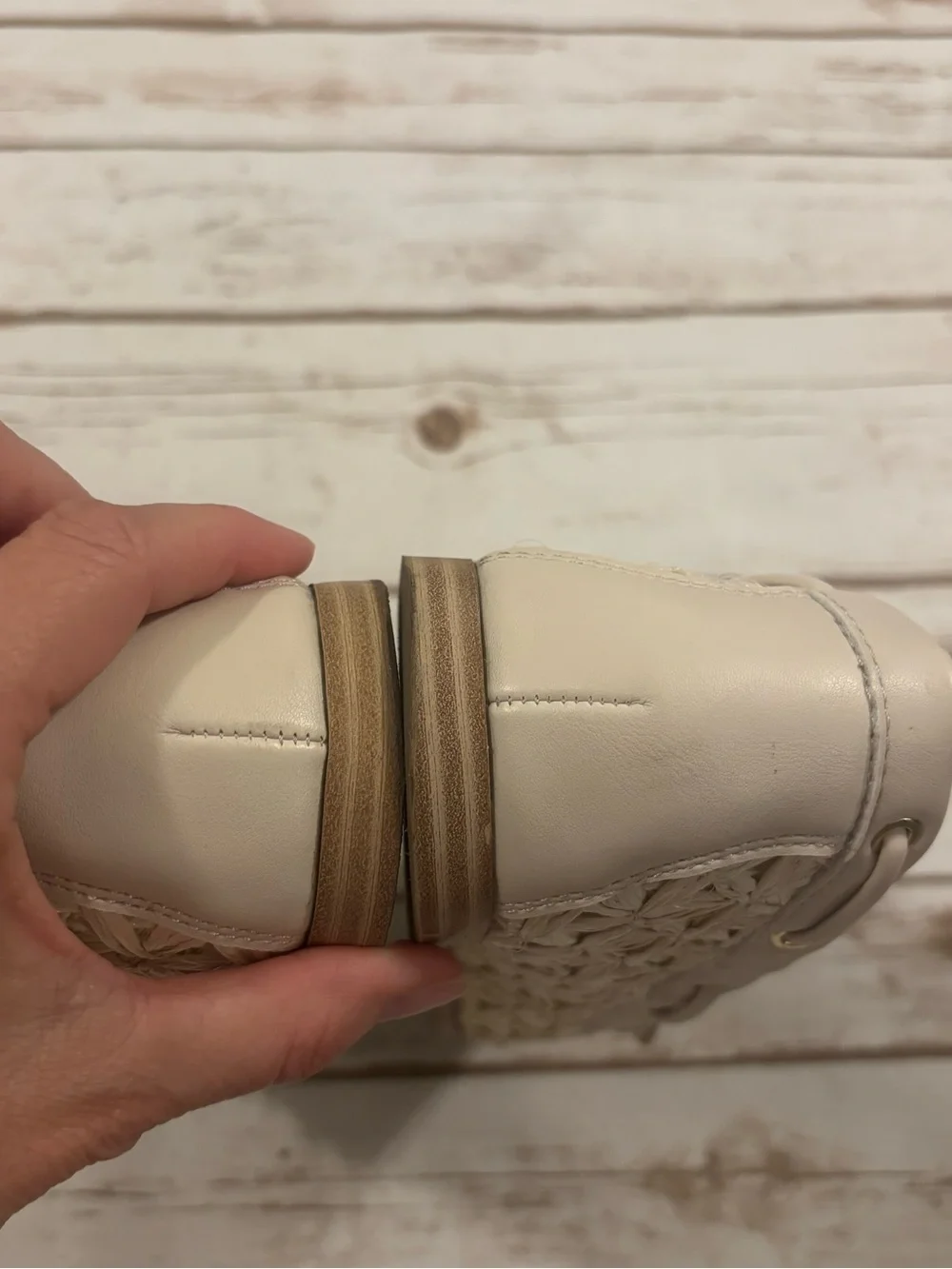 Dolce Vita Modern Loafers Ivory Raffia Size 9.5